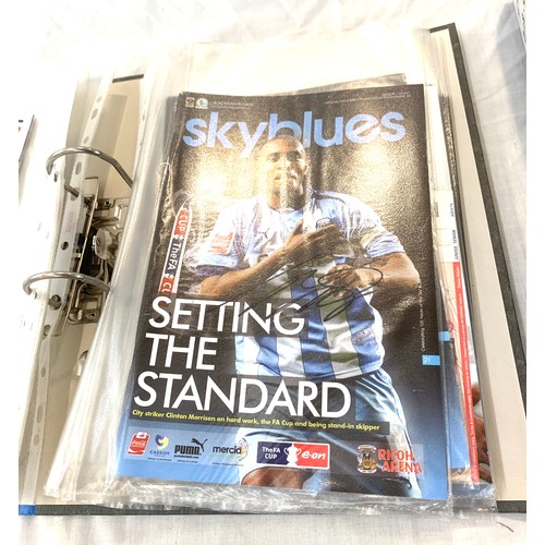 40 - Selection of assorted football programmes includes Skyblues signed etc