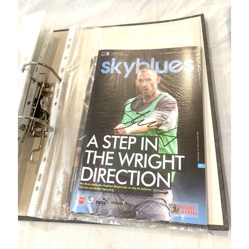 40 - Selection of assorted football programmes includes Skyblues signed etc