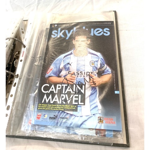 40 - Selection of assorted football programmes includes Skyblues signed etc