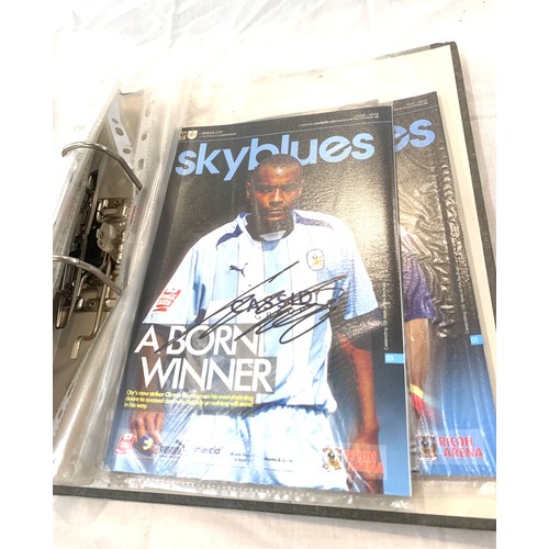 40 - Selection of assorted football programmes includes Skyblues signed etc