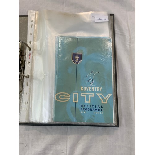 140 - Selection of Coventry City football programmes includes 1960s etc