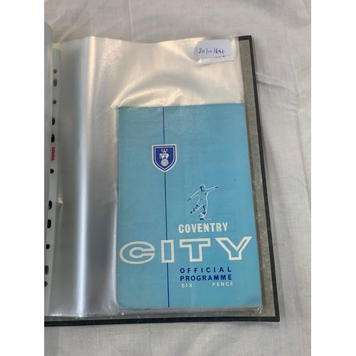 140 - Selection of Coventry City football programmes includes 1960s etc