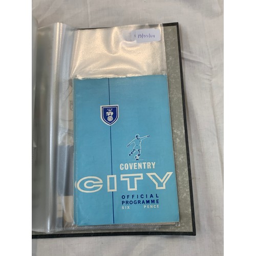 140 - Selection of Coventry City football programmes includes 1960s etc