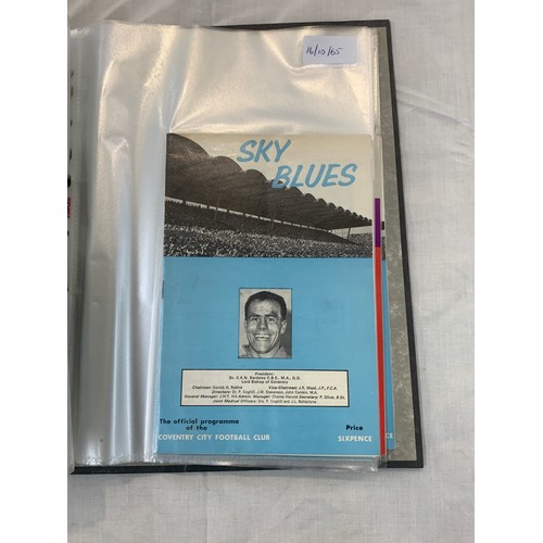 140 - Selection of Coventry City football programmes includes 1960s etc