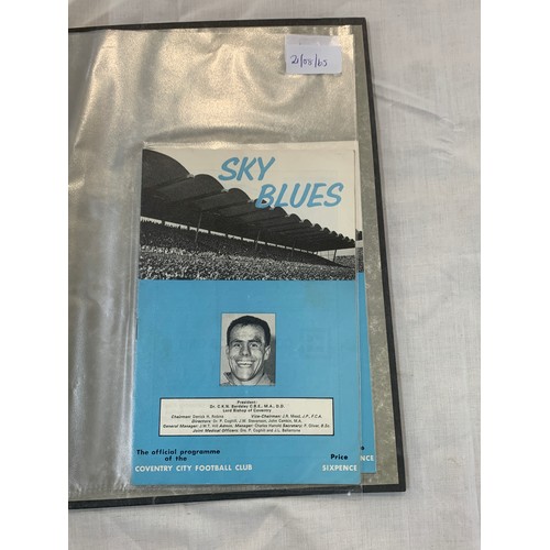 140 - Selection of Coventry City football programmes includes 1960s etc