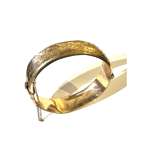 92 - Vintage 1/5th 9ct gold bangle weight 23g