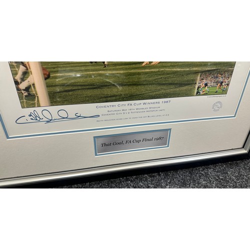 69 - ' Coventry City FA Cup Winners 1987' , ' That Goal, FA Cup Final 1987' print with the original signa... 