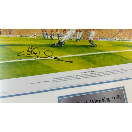 45 - ' That Goal, FA Cup Final 1987' print with the original signature of player Clive Allen