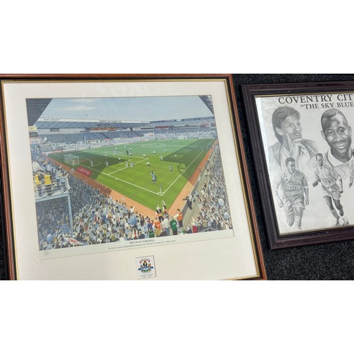 79 - Three framed Coventry Football prints to include ' Coventry City F.C The Sky Blues', ' I was there 3... 