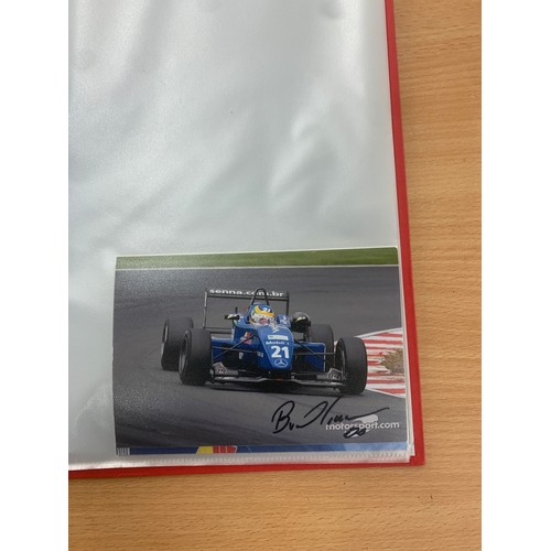 52 - Signed Motor sport drivers pictures