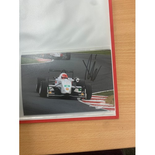 52 - Signed Motor sport drivers pictures