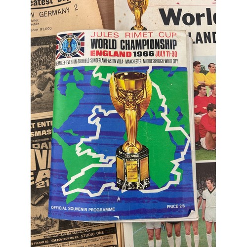 73 - World cup 1966 England v Germany evening standard newspaper, 1966 World Cup official programme