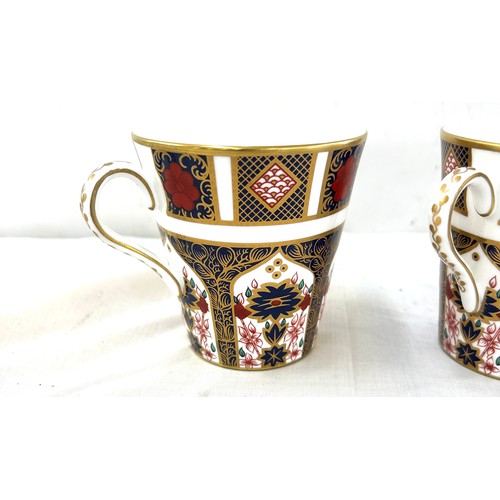 475 - 4 Royal Crown Derby Imari pattern 1128 drinking mugs