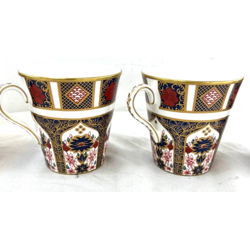 475 - 4 Royal Crown Derby Imari pattern 1128 drinking mugs