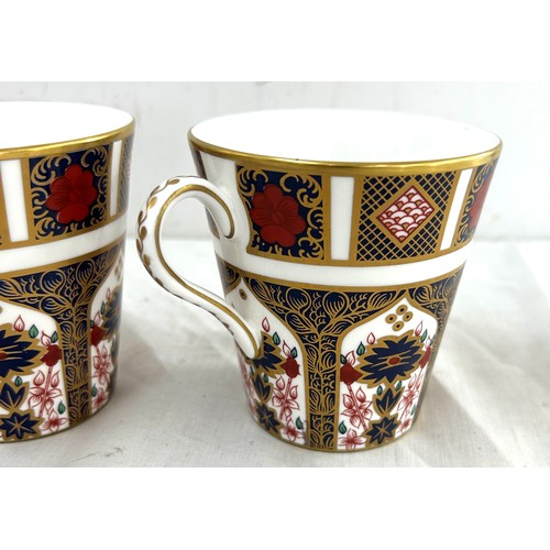 475 - 4 Royal Crown Derby Imari pattern 1128 drinking mugs