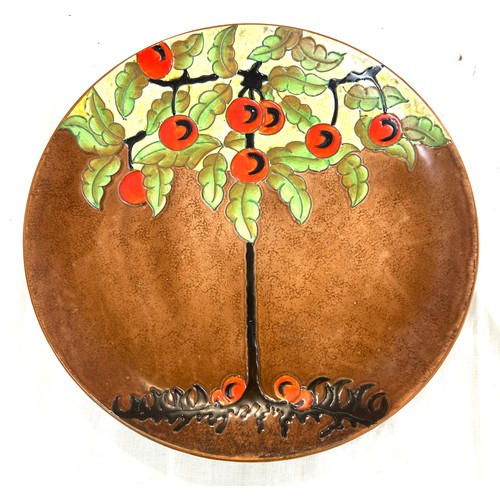 611 - Crown Ducal Cherrytree tube lined larger charger, approximate diameter 15.5 inches