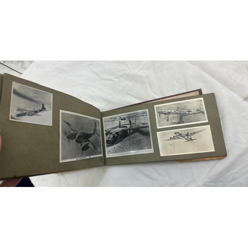 476 - Selection of Vintage aircraft, photos, cigarette cards etc