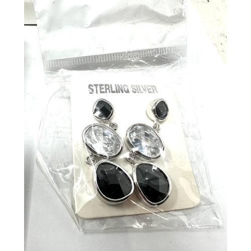 253 - 4 silver earrings inc boxed silvora