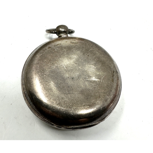 454 - Antique silver fusee pocket watch Russells  liverpool the watch is ticking not tested