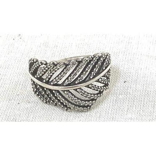 490 - Two silver pandora rings