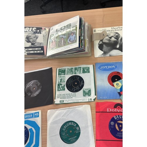 68 - Large selection of assorted records includes dorris day etc