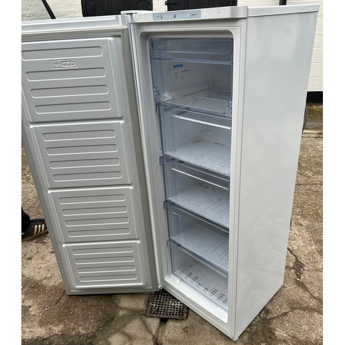 439 - Beko tall freezer, 5 compartments, working order, approximate measurements: Height 57 inches, Width ... 