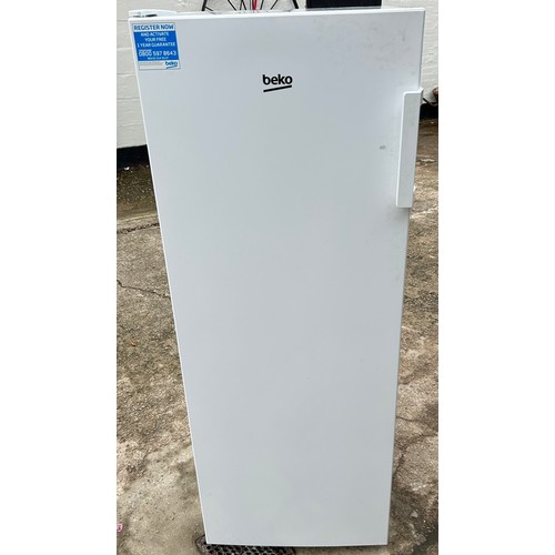 439 - Beko tall freezer, 5 compartments, working order, approximate measurements: Height 57 inches, Width ... 