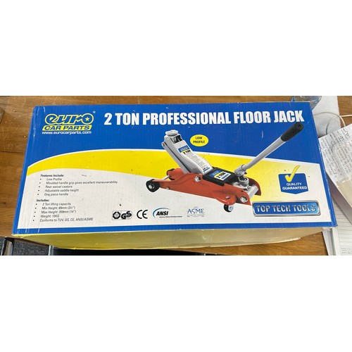 348 - Boxed Euro car parts 2 Tonne jack