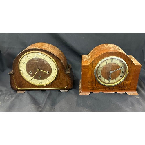 24 - Two vintage mantle clocks