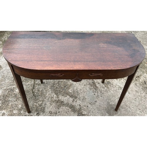 387 - Oak section of a Georgian table, Height 28 inches, Width 48 inches, Depth 23 inches