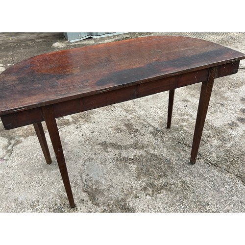 387 - Oak section of a Georgian table, Height 28 inches, Width 48 inches, Depth 23 inches