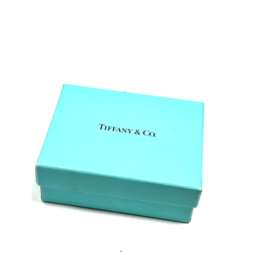 262 - Boxed Tiffany & co silver flower brooch complete with box and pouch