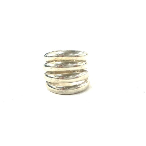 508 - Large Silver ring, ring size U, approximate weight 10.1g