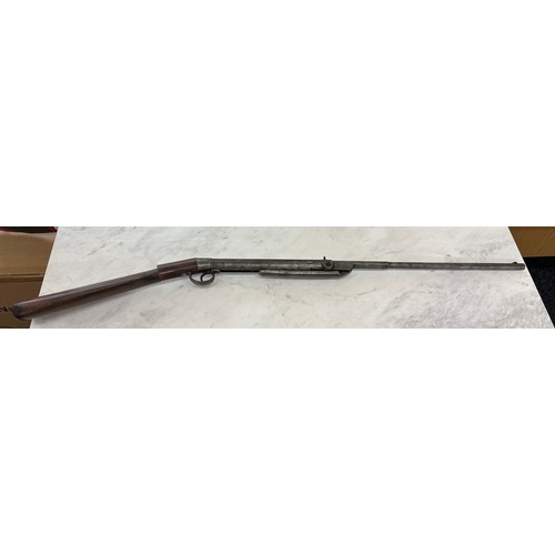 142 - Lincoln Jefferies .22 Air rifle numbered 9554 with gunslip, GWO circa 1908