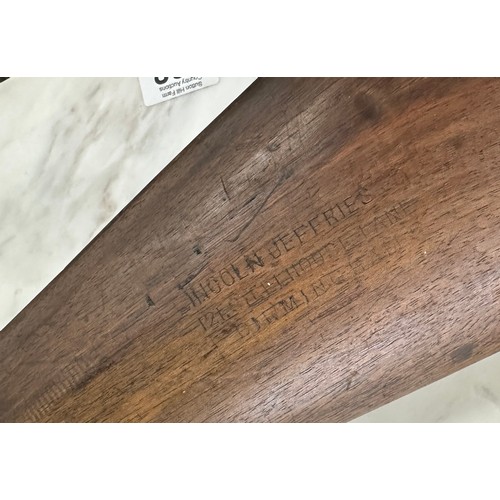 142 - Lincoln Jefferies .22 Air rifle numbered 9554 with gunslip, GWO circa 1908