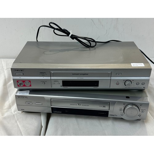 146 - Sony video casette recorder slv-se740, and a DVD video recorder, untested