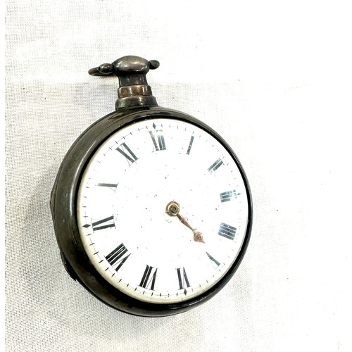 544 - Vintage silver pear cased pocket watch