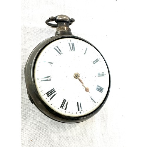 544 - Vintage silver pear cased pocket watch