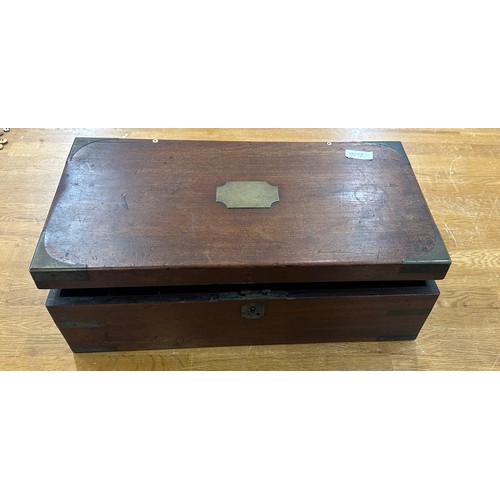 102 - Vintage wooden writing box