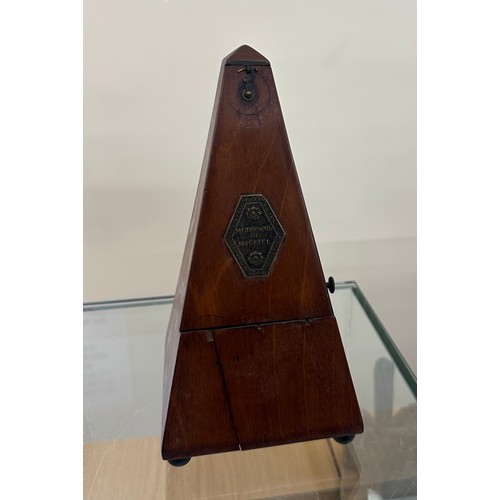 118 - Vintage wooden metronome