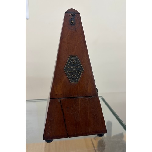 118 - Vintage wooden metronome