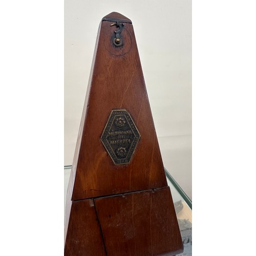 118 - Vintage wooden metronome