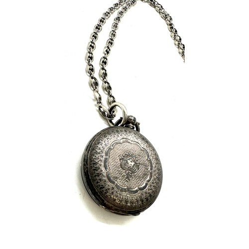 518 - Vintage silver fob watch, chain is not silver