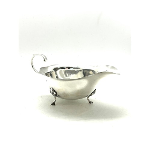 531 - Hallmarked silver gravy boat total weight 94 grams