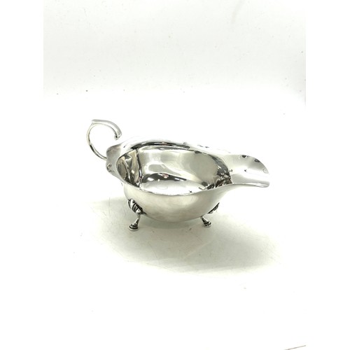 531 - Hallmarked silver gravy boat total weight 94 grams