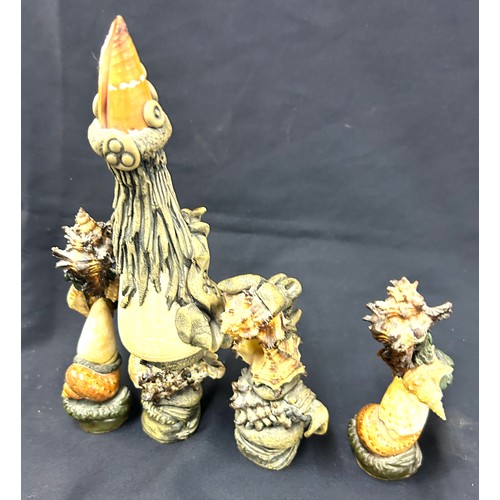 468 - Selection of studio pottery tree goblin figures