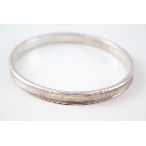 324 - Tiffany & Co Sterling Silver Concave Bangle 34g