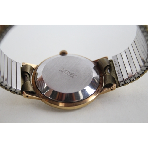 453 - Mens Oris Super Gold Tone Watch Hand-Wind Working