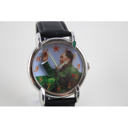 443 - Mens Chairman Mao Commemorate Watch Hand-Wind Working