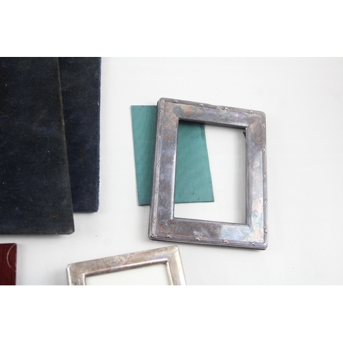 37 - 3 x .925 sterling silver photograph frames